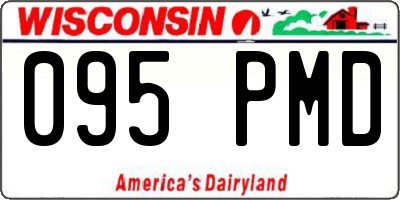 WI license plate 095PMD