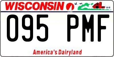WI license plate 095PMF