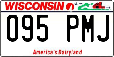 WI license plate 095PMJ