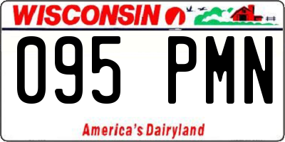 WI license plate 095PMN