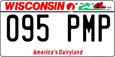 WI license plate 095PMP