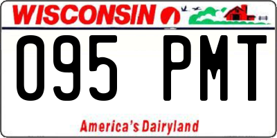 WI license plate 095PMT