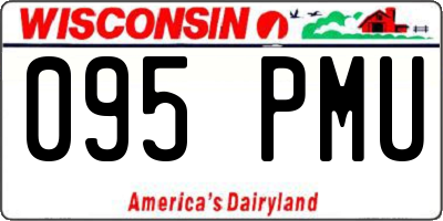 WI license plate 095PMU