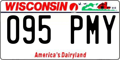 WI license plate 095PMY