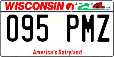 WI license plate 095PMZ
