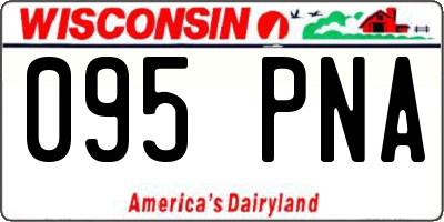 WI license plate 095PNA