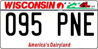 WI license plate 095PNE