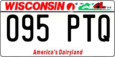 WI license plate 095PTQ