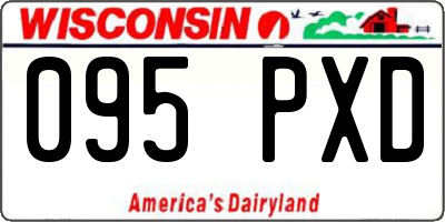 WI license plate 095PXD