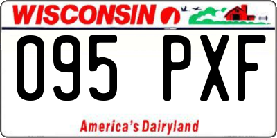 WI license plate 095PXF