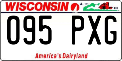 WI license plate 095PXG