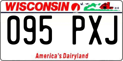 WI license plate 095PXJ