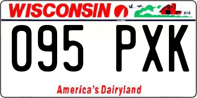 WI license plate 095PXK