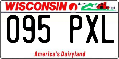 WI license plate 095PXL