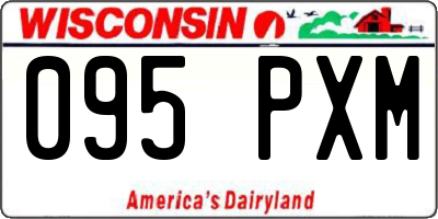 WI license plate 095PXM