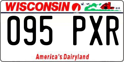 WI license plate 095PXR