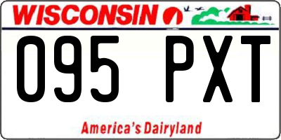 WI license plate 095PXT