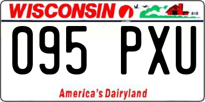 WI license plate 095PXU