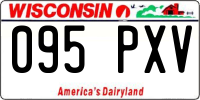 WI license plate 095PXV