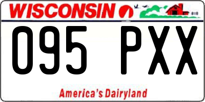 WI license plate 095PXX