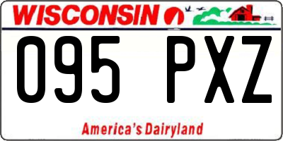 WI license plate 095PXZ