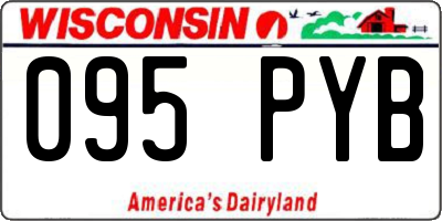 WI license plate 095PYB