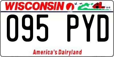 WI license plate 095PYD