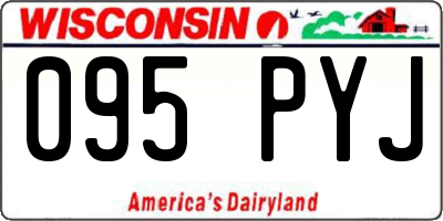 WI license plate 095PYJ