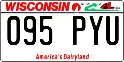 WI license plate 095PYU