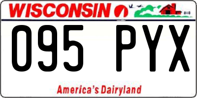 WI license plate 095PYX