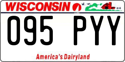 WI license plate 095PYY