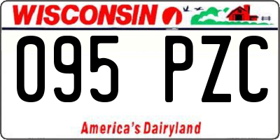 WI license plate 095PZC