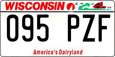 WI license plate 095PZF