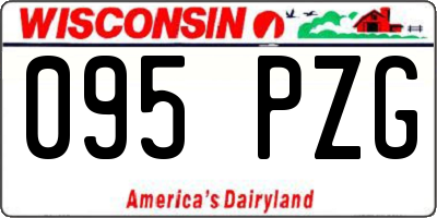 WI license plate 095PZG
