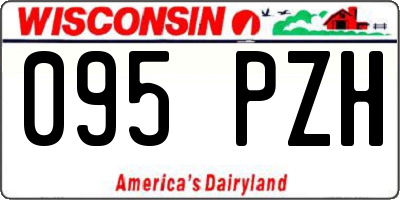 WI license plate 095PZH