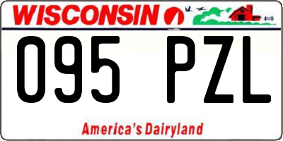 WI license plate 095PZL