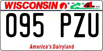 WI license plate 095PZU