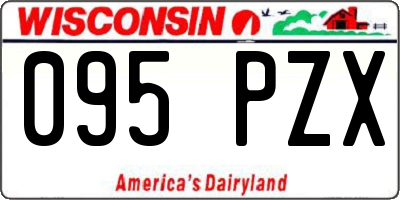 WI license plate 095PZX