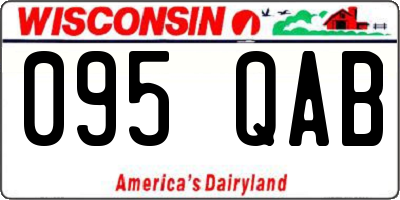WI license plate 095QAB