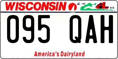 WI license plate 095QAH
