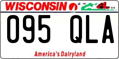 WI license plate 095QLA