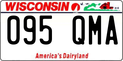 WI license plate 095QMA
