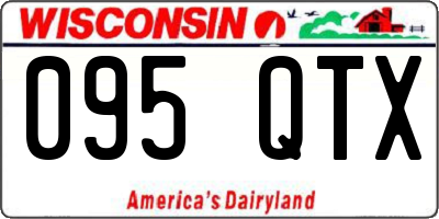 WI license plate 095QTX