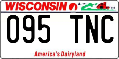 WI license plate 095TNC