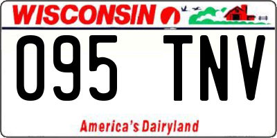 WI license plate 095TNV