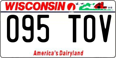 WI license plate 095TOV