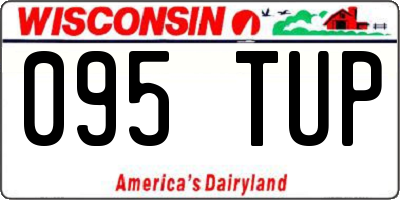 WI license plate 095TUP