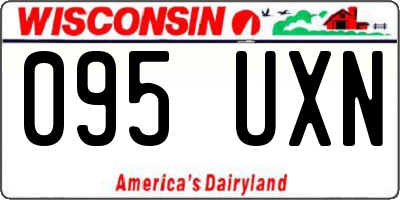 WI license plate 095UXN