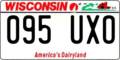 WI license plate 095UXO