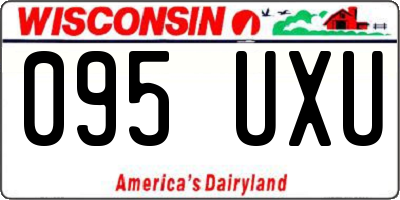 WI license plate 095UXU